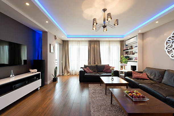 Spacious living room interior